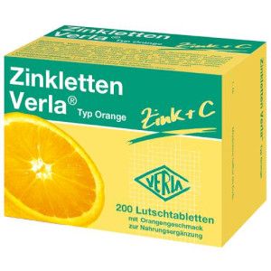 ZINKLETTEN Verla Orange Lutschtabletten